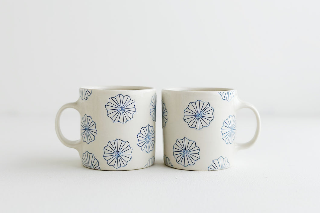 Pinwheel Porcelain Mugs