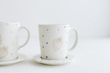 Load image into Gallery viewer, Porcelain Berry Cup &amp; Saucer Set
