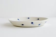 Load image into Gallery viewer, Porcelain Blueberry Shallow Bowl
