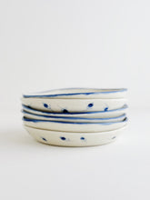 Load image into Gallery viewer, Porcelain Blue Rim Shallow Bowl
