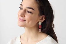 Load image into Gallery viewer, Three Sisters Earrings - Rosy
