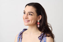 Load image into Gallery viewer, Three Sisters Earrings - Rosy
