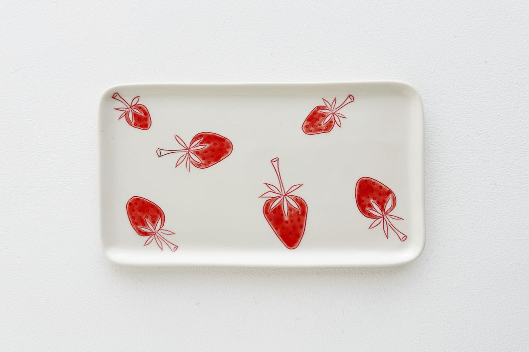 Porcelain Catch All Trays - Strawberry