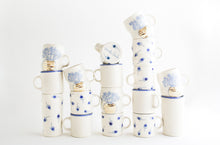Load image into Gallery viewer, Porcelain Blue Rim Tumbler
