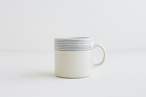 Small Blue Pinstripe Mug