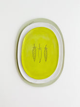 Load image into Gallery viewer, Earthenware Pea Pod Oval Serving Tray
