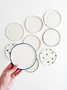 Porcelain Watercolor Small Plates - Perkins/ Fox Registry