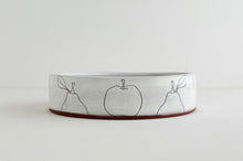 Load image into Gallery viewer, Earthenware Serving Bowl - White Fruits
