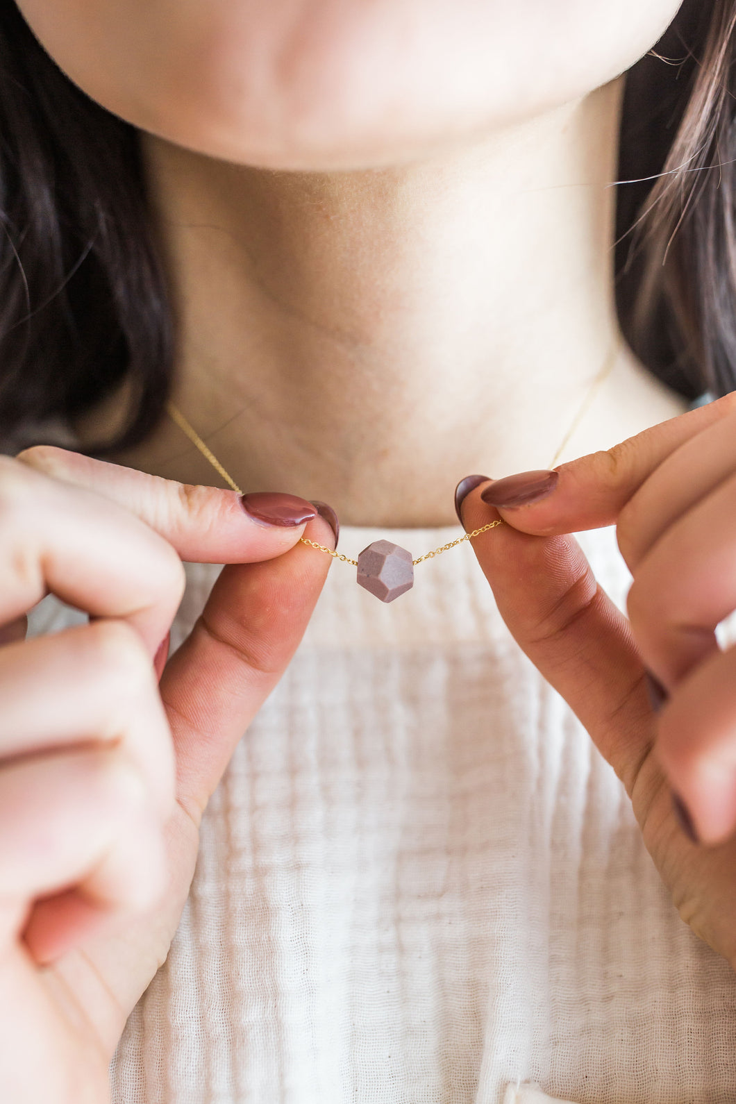 Faceted Bead Necklace - Petite