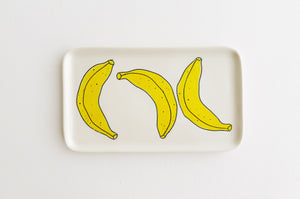 Porcelain Catch All Tray - Banana