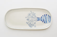 Load image into Gallery viewer, Porcelain Flower Vase Platter
