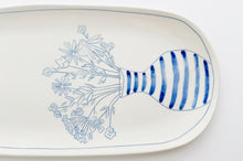 Load image into Gallery viewer, Porcelain Flower Vase Platter
