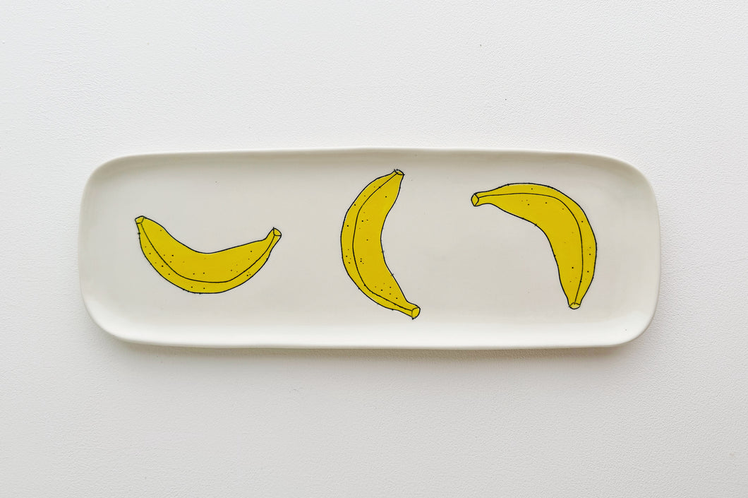 Porcelain Skinny Platter - Banana