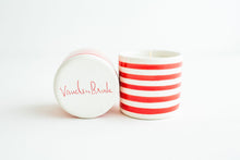 Load image into Gallery viewer, Red Stripe Candle - Unscented
