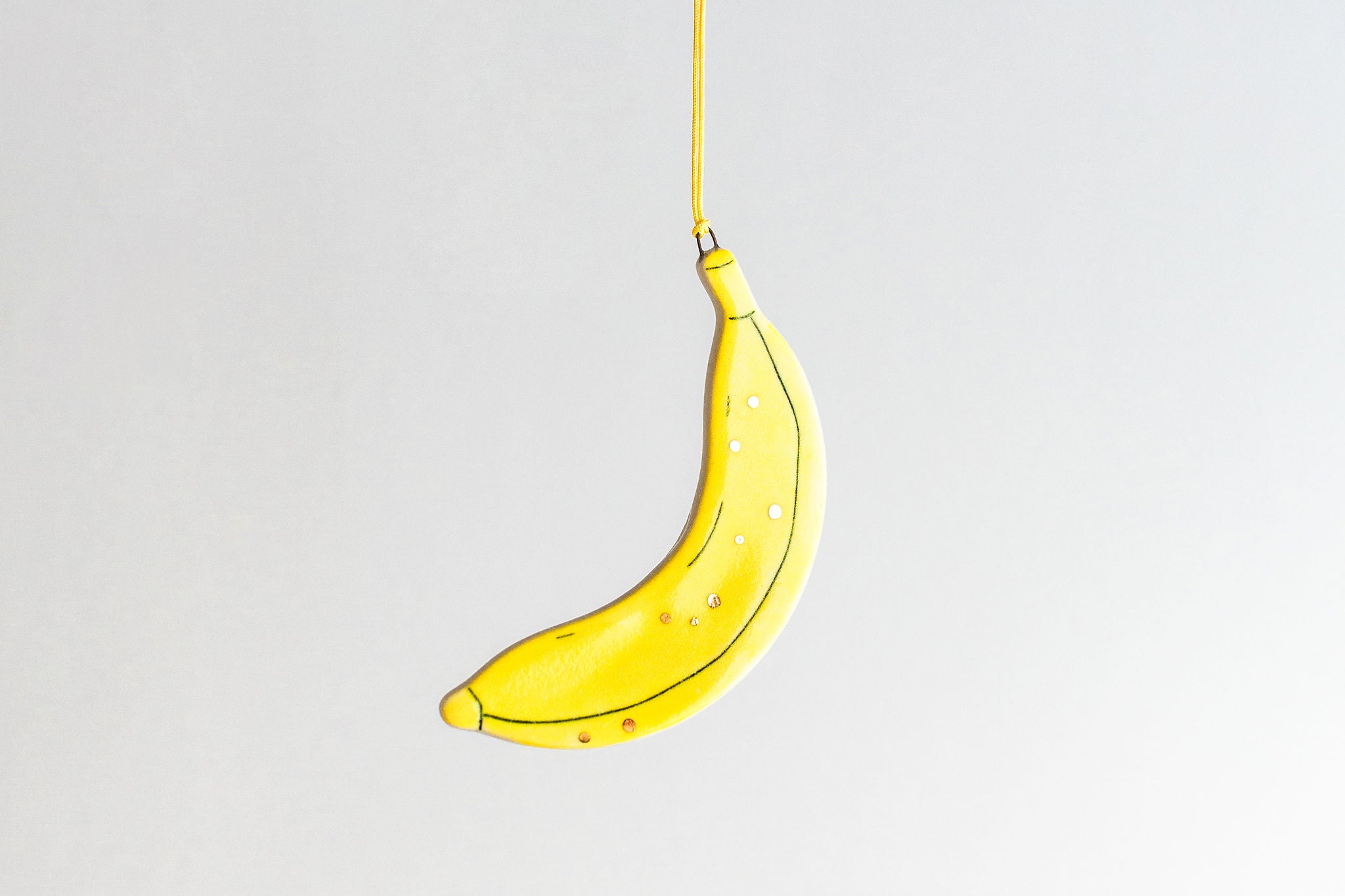 Bright Banana Ornament – JennaVandenBrinkCeramics