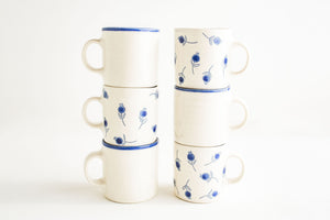Porcelain Blue Rim Mug - Small