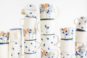Porcelain Blueberry Mug - Classic