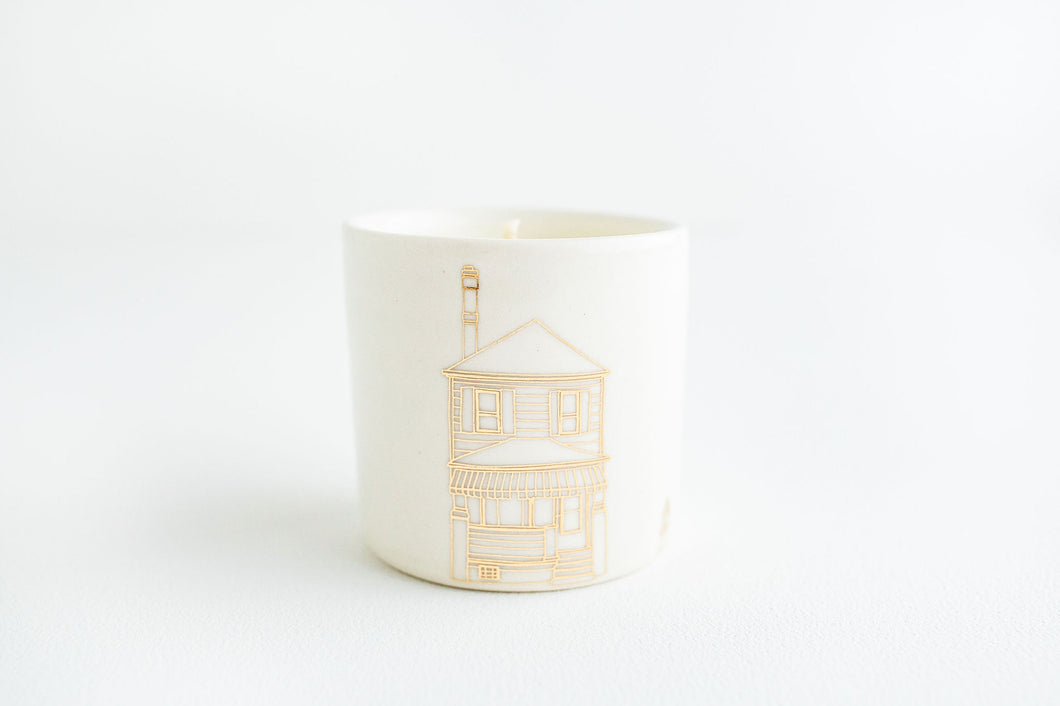 Porcelain House Candle - Unscented