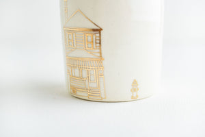 Porcelain House Candle - Honeysuckle+Jasmine