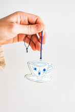 Load image into Gallery viewer, Blueberry Teacup Ornament
