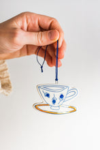 Load image into Gallery viewer, Blueberry Teacup Ornament
