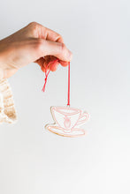 Load image into Gallery viewer, Strawberry Teacup Ornament
