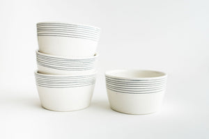 Porcelain Watercolor Soup Bowls - Perkins/ Fox Registry