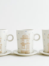 Load image into Gallery viewer, Porcelain House Cup &amp; Saucer Set
