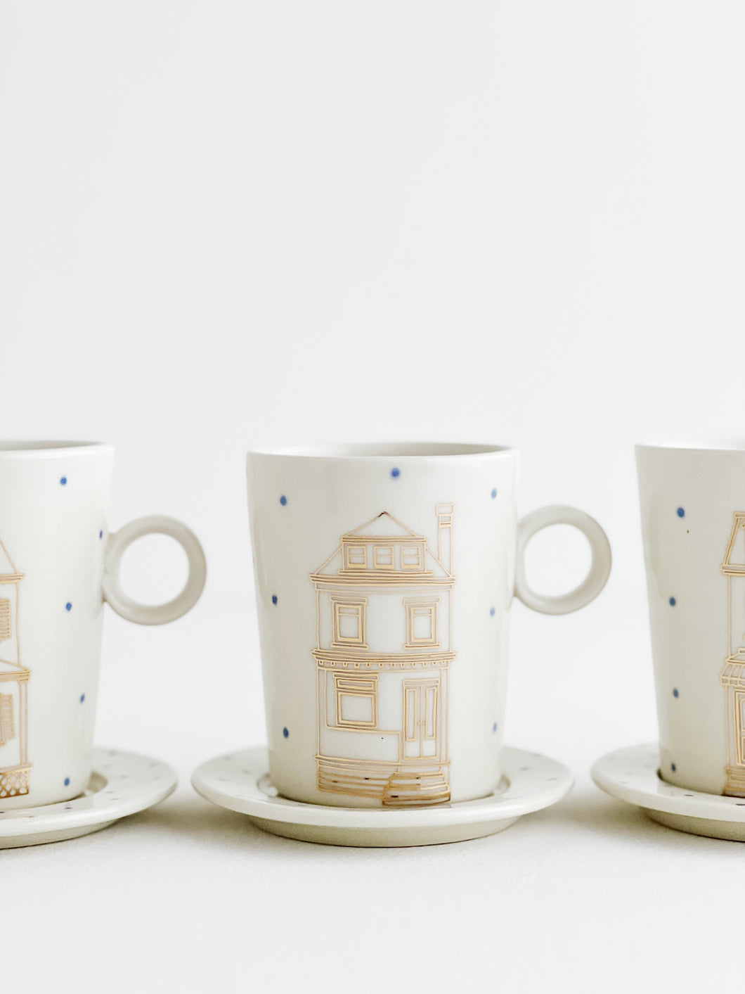 Porcelain House Cup & Saucer Set
