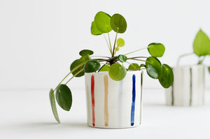 Porcelain Watercolor Cache Pots