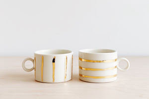 Porcelain Gold Mug