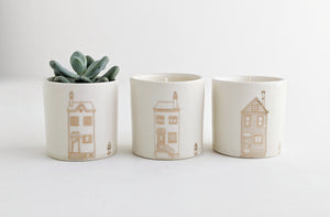 Porcelain House Candle - Rosemary+Fig