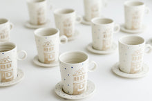 Load image into Gallery viewer, Porcelain House Cup &amp; Saucer Set
