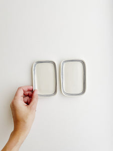 Pinstripe Porcelain Catch-All Trays