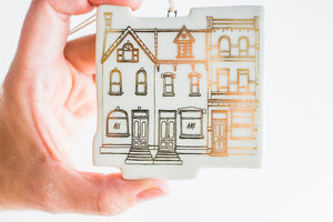 "All Are Welcome" Row Houses Ornament