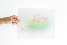 Load image into Gallery viewer, 8x10&quot; Tomato Stacking Bowls Letterpress Print
