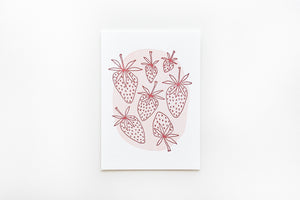 5x7" Berries Letterpress Print