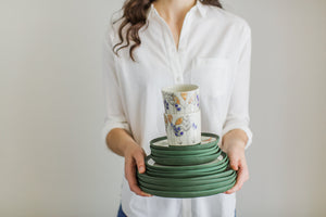 Porcelain Floral Cup