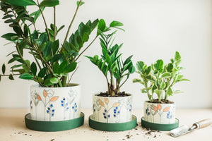 Porcelain Floral Planters