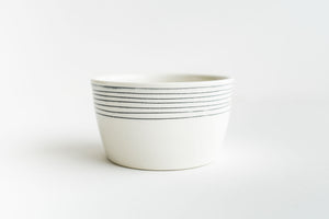 Porcelain Pinstripe Soup Bowl