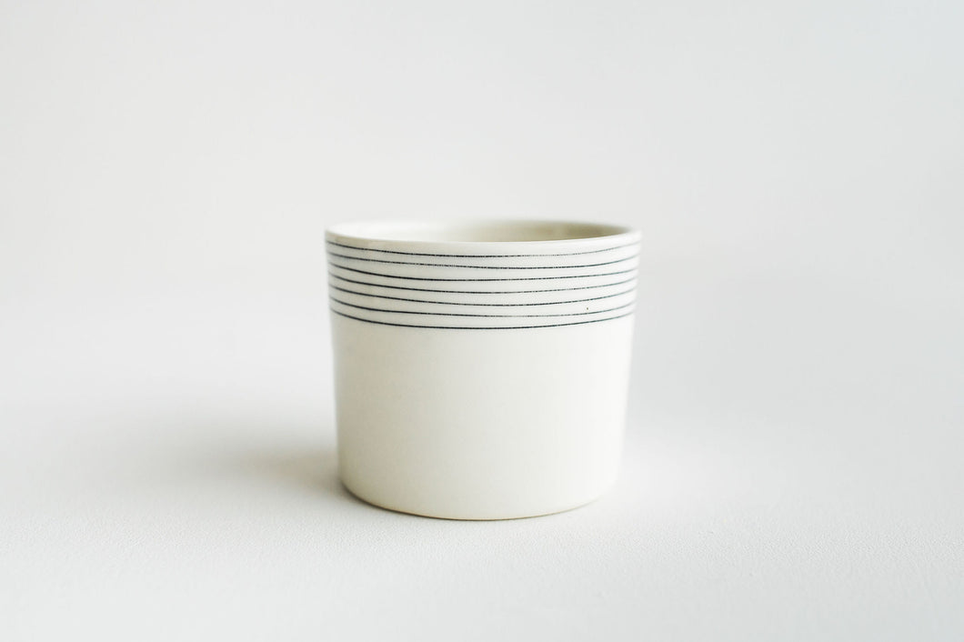 Porcelain Pinstripe Cup