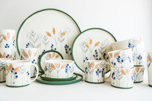 Porcelain Floral Serving Platters