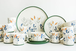 Porcelain Floral Tumbler/Vase SECONDS