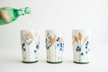 Load image into Gallery viewer, Porcelain Floral Tumbler/Vase
