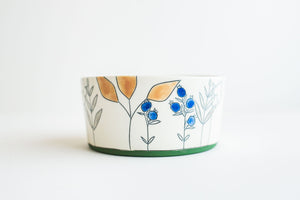 Porcelain Floral Soup Bowl